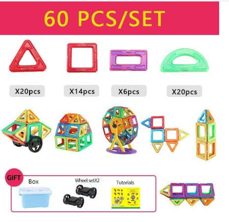 Blocs de construction magnétiques pour enfants – Jeu de construction à faire soi-même, jouet éducatif et cadeau créatif