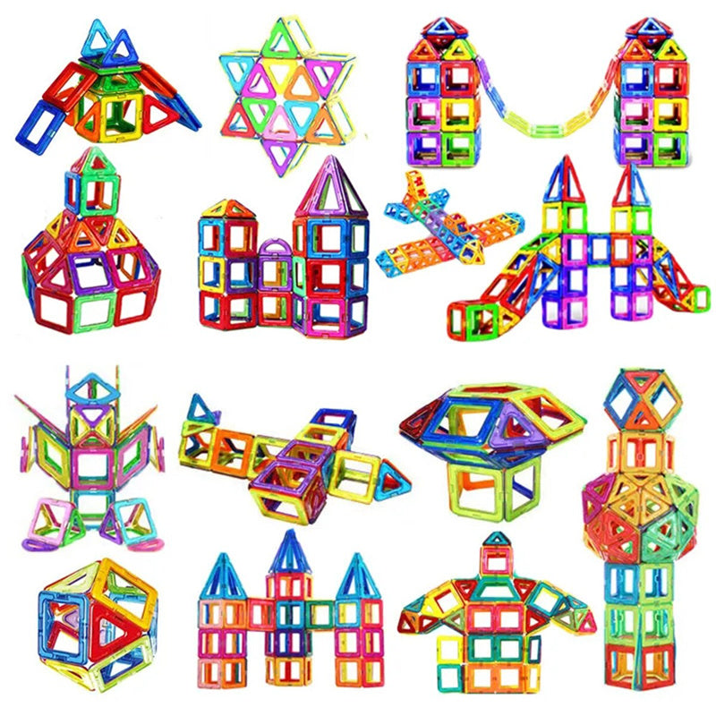 Blocs de construction magnétiques pour enfants – Jeu de construction à faire soi-même, jouet éducatif et cadeau créatif