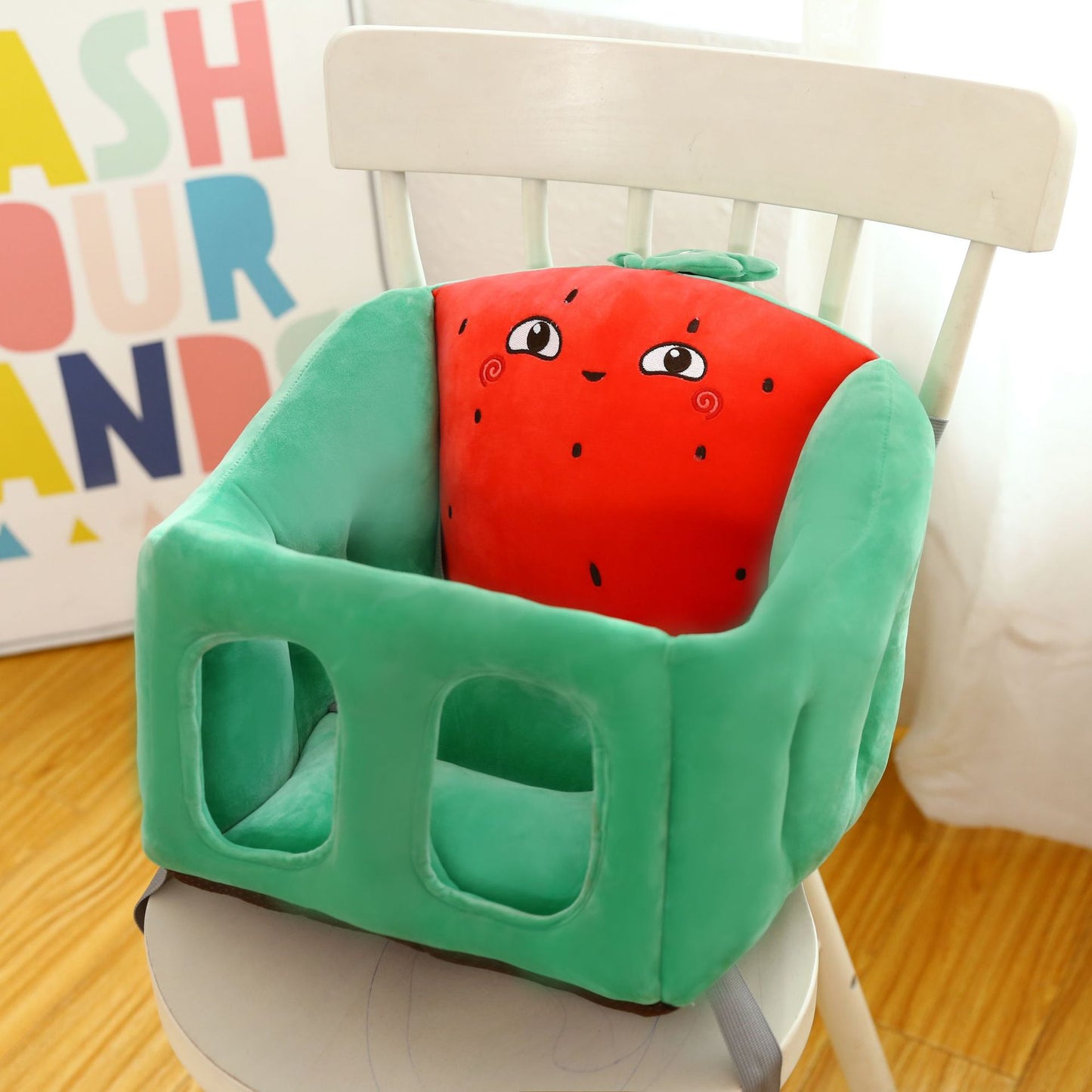 Pouf d'éveil bébé – peluche, 40 x 25 x 32 cm, 5-48 mois