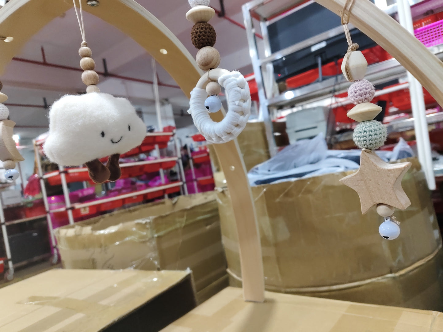 Arche de jeu en bois pour bébé – jouet de motricité pour bébés dès la naissance