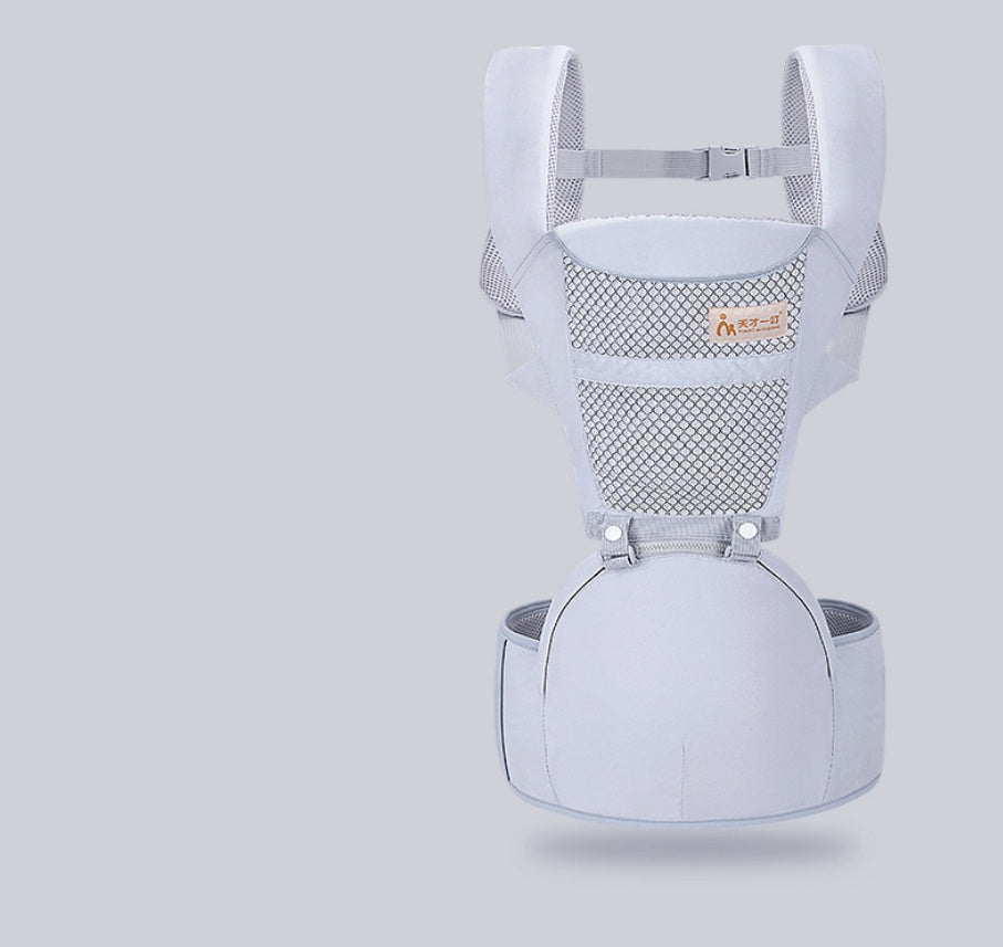 Ergonomische Babytrage mit Hüfthocker