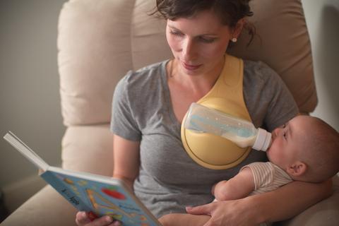 Porte-biberon mains libres pour bébés – Alimentation mains libres, ergonomique et flexible