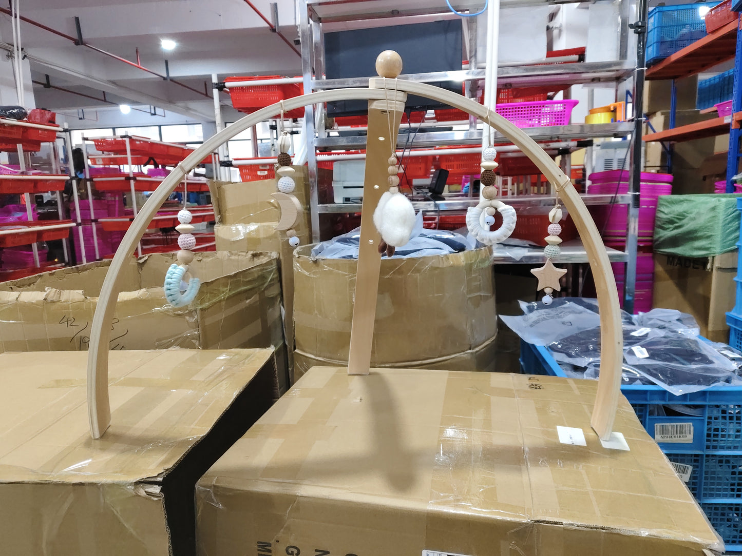 Arche de jeu en bois pour bébé – jouet de motricité pour bébés dès la naissance