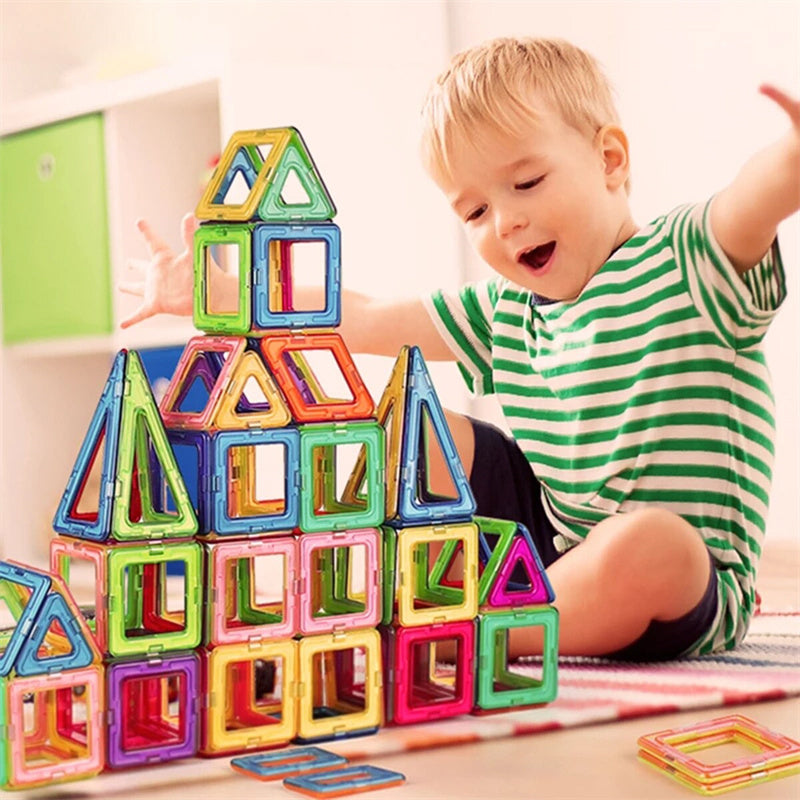 Blocs de construction magnétiques pour enfants – Jeu de construction à faire soi-même, jouet éducatif et cadeau créatif
