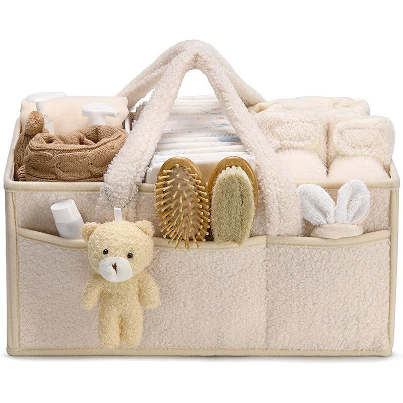 Organisateur de couches pour table à langer – panier de rangement haut de gamme pour les essentiels de bébé
