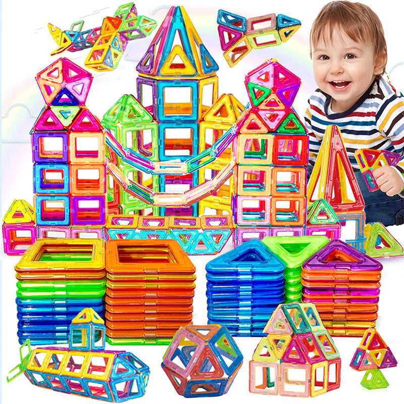 Blocs de construction magnétiques pour enfants – Jeu de construction à faire soi-même, jouet éducatif et cadeau créatif