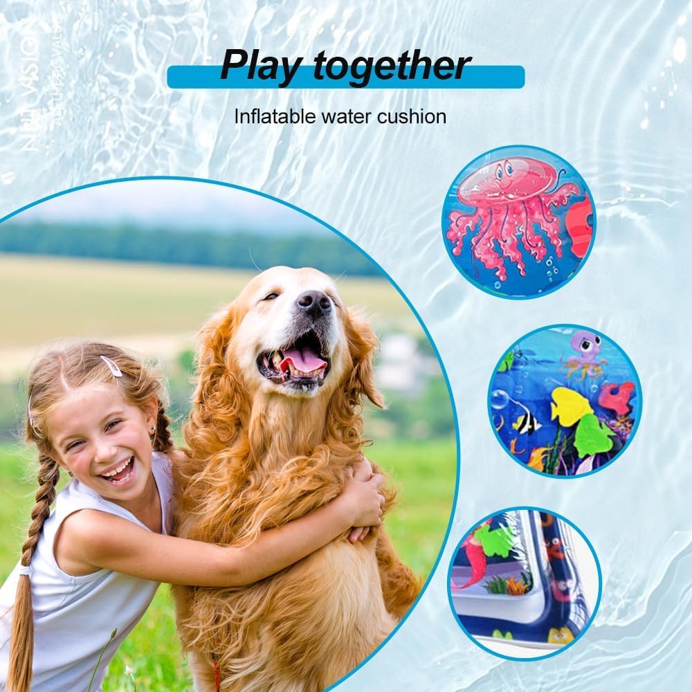 Wassersensor-Spielmatte – Aufblasbare Sensorikmatte für Babys