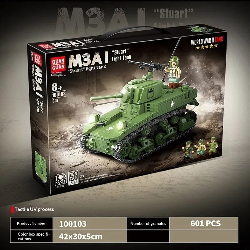 Baustein-Set Panzer Modell – Kreatives Fahrzeug Spielzeug für Kinder