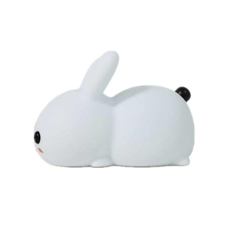 Hase LED Nachtlicht – Dimmbare Silikon-Tierlampe, USB-aufladbar | Kindergeschenk