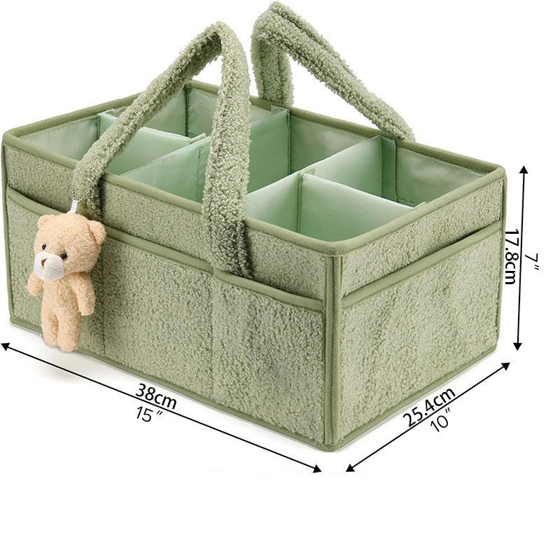 Organisateur de couches pour table à langer – panier de rangement haut de gamme pour les essentiels de bébé