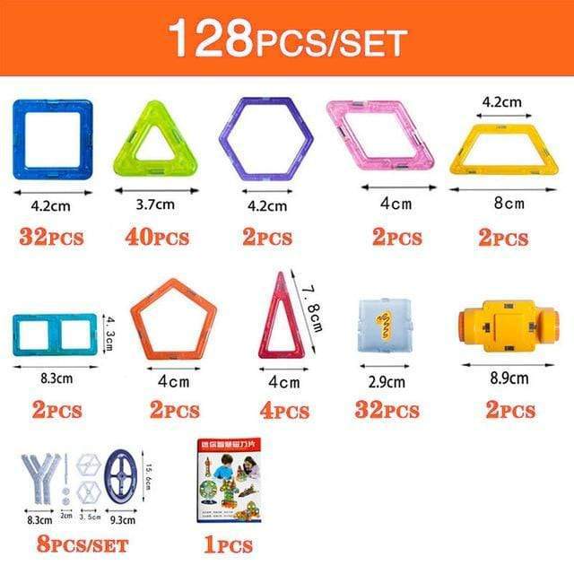 Blocs de construction magnétiques pour enfants – Jeu de construction à faire soi-même, jouet éducatif et cadeau créatif