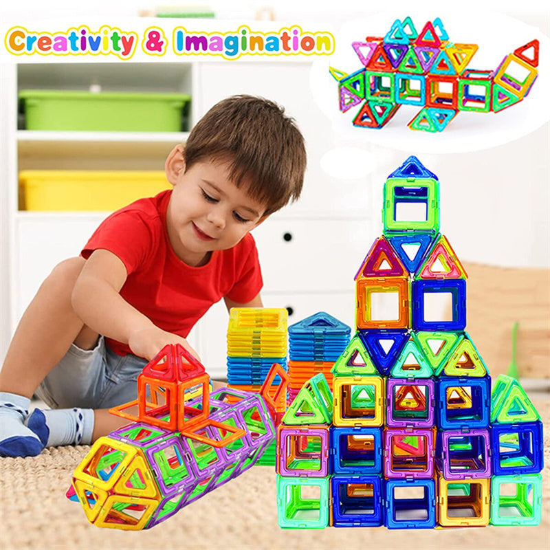 Blocs de construction magnétiques pour enfants – Jeu de construction à faire soi-même, jouet éducatif et cadeau créatif