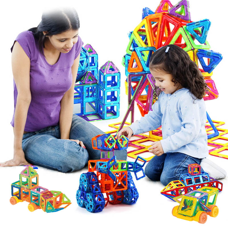 Blocs de construction magnétiques pour enfants – Jeu de construction à faire soi-même, jouet éducatif et cadeau créatif