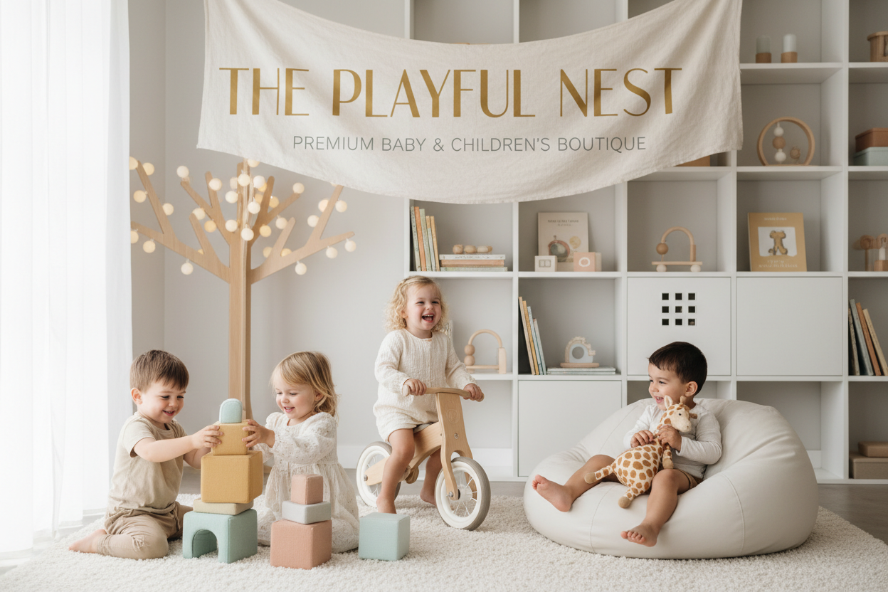 Playful Children Banner